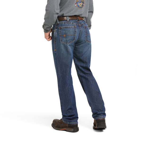 Ariat FR M3 Loose Basic Stackable Straight Leg Jean in flint